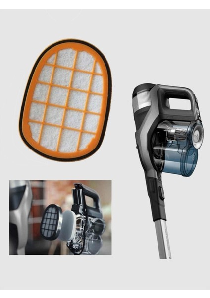 Philips CP0663/01 Uyumlu Speedpro Max Uyumlu Turuncu Süpürge Filtresi
