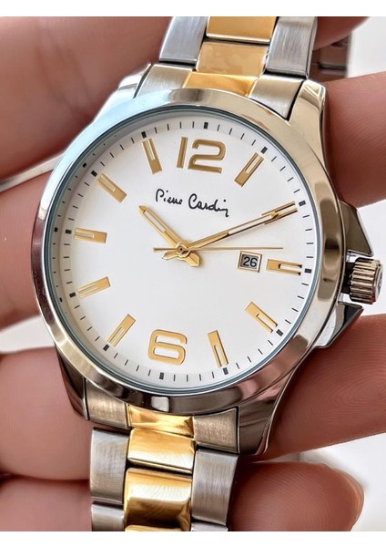 800411F06SB Pierre Cardin Çelik Kordon Erkek Kol Saati 30 mt Su Gecirmez Kaplan Gözü Bileklik Hdyli fiyatları