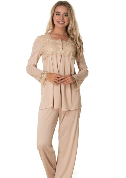 Puerpera Effortt Kadın Hamile Lohusa Pijama Takımı 2403