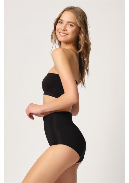 Siyah Emay 2819 Slip Double Karın Toparlayıcı Lazer Korse