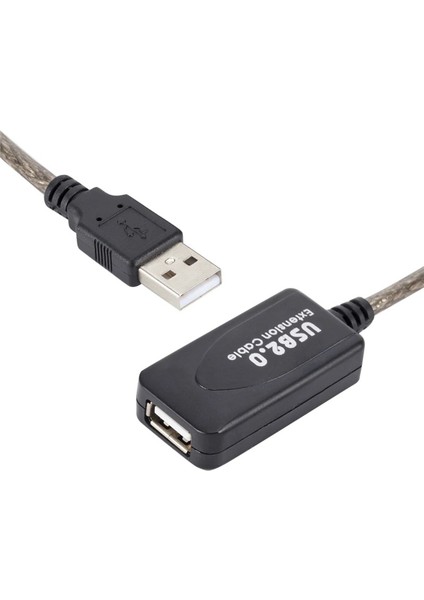 5227 Aktif USB Dişi Erkek Uzatıcı Uzatma Ek Kablosu 15 Metre