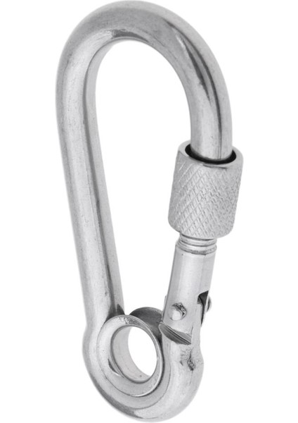 316 Paslanmaz Çelik Carabiner Yay Yüklü Snap Kanca Açık Havada 7X70 mm. (Yurt Dışından)