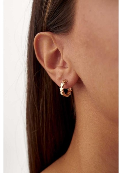 Sıralı Yıldız Halka Küpe