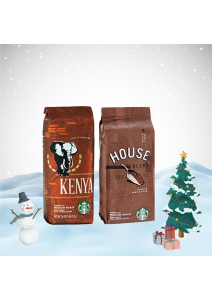 Yılbaşı Paketi Çekirdek Kahve House Blend ve Kenya 250 G