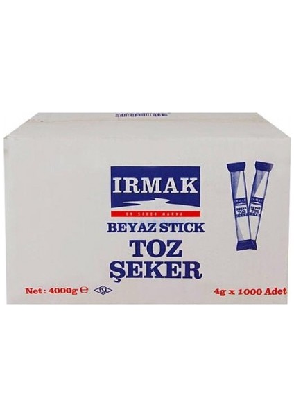 Stick Toz Şeker 1000'li 4 kg