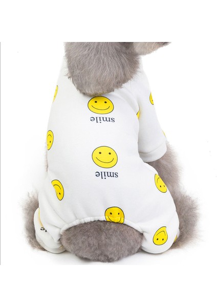 Kalın ve Rahat Dört Ayaklı Küçük Köpek Evcil Hayvan Giysileri Gülümseyen Dört Ayaklı Kazak (Yurt Dışından)