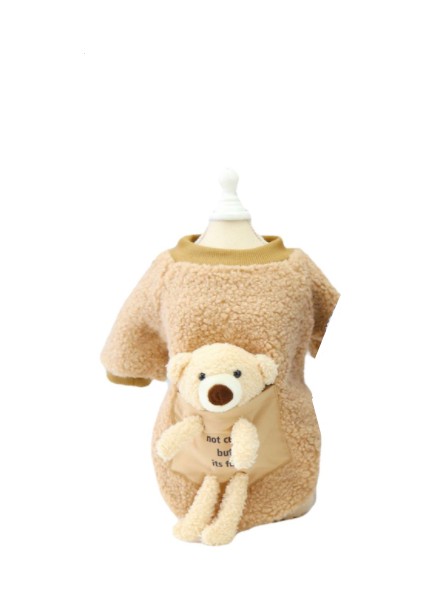 Evcil Hayvan Giysileri Sonbahar ve Kış Yeni Sevimli Rahat Ayı Kazak Evcil Köpek Giysileri (Yurt Dışından)