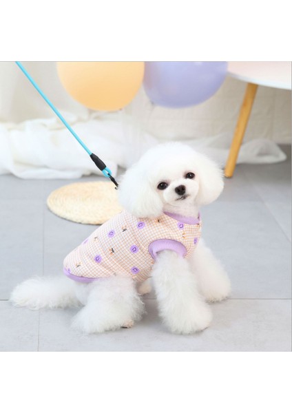 Köpek Pamuklu Yelek Kış Sıcak Gülen Yelek (Yurt Dışından)
