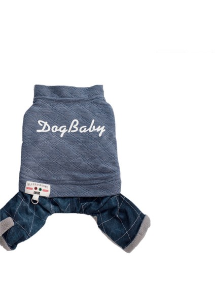 Ingiliz Modasının Sonbahar ve Kış Modelleri Sıcak Dört Ayaklı Köpek Kıyafetleri Çift Katmanlı Kalın Pamuklu Evcil Köpek Kıyafetleri (Yurt Dışından)