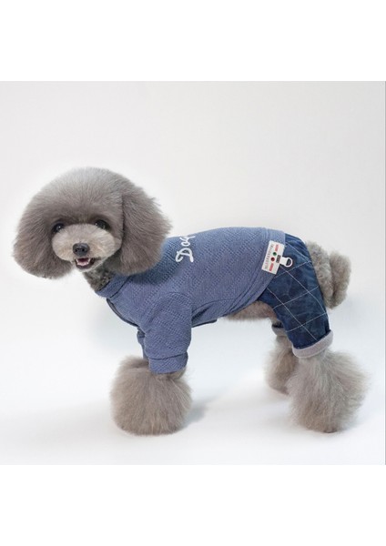 Ingiliz Modasının Sonbahar ve Kış Modelleri Sıcak Dört Ayaklı Köpek Kıyafetleri Çift Katmanlı Kalın Pamuklu Evcil Köpek Kıyafetleri (Yurt Dışından) modelleri