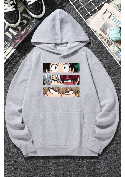 Unisex Makima Hugging Denji Baskılı Sweatshirt