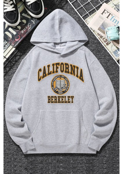 Unisex California Baskılı Sweatshirt