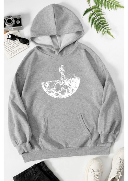 Unisex Uzay Temalı Sweatshirt