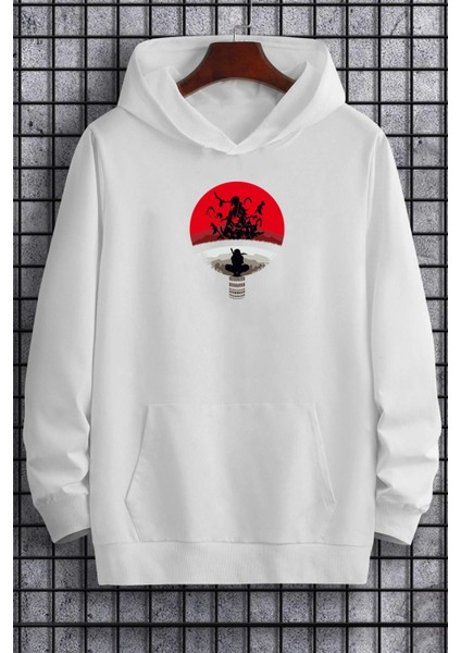 Unisex Itachi Uchiha Baskılı Sweatshirt