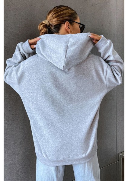 Unisex Montana Baskılı Sweatshirt