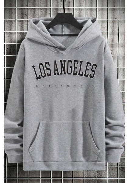 Unisex Los Angles Baskılı Sweatshirt