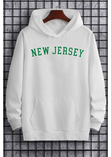 Unisex New Jersey Baskılı Sweatshirt