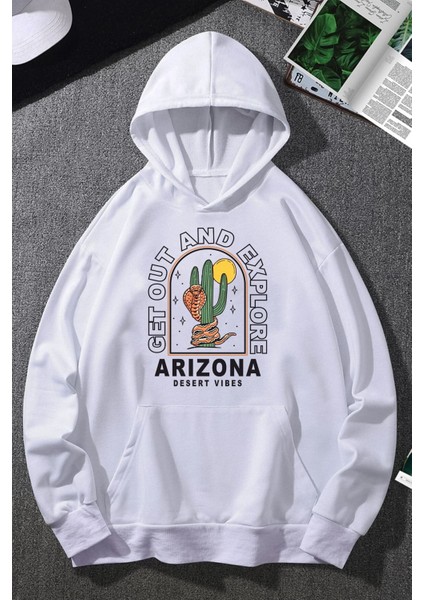 Unisex Arizona Baskılı Sweatshirt