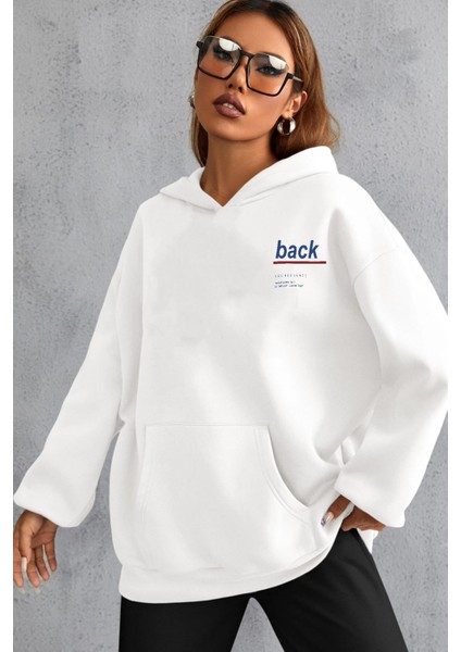 Unisex Back Sırt Baskılı Sweatshirt