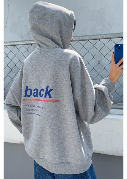 Unisex Back Sırt Baskılı Sweatshirt