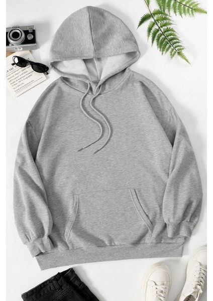 Unisex Drawing Butterflies Sırt Baskılı Sweatshirt