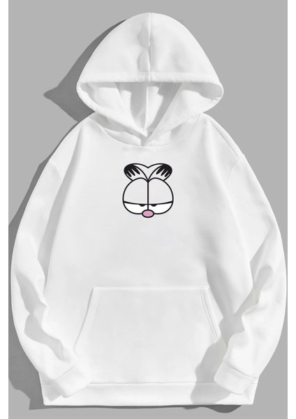 Unisex Garfield Baskılı Sweatshirt