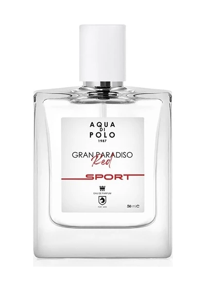 Aqua Di Polo 1987 Gran Paradiso Red Sport 50 ml Erkek Edp APCN000510