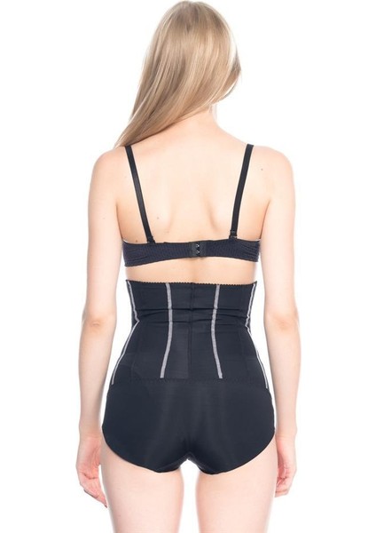 Siyah Emay 2886 Yüksek Bel Tül Slip Lazer Korse fiyatları