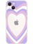 Apple iPhone 13 Purple Heart Premium Şeffaf Silikon Kılıf 1