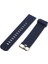 Silikon Su Geçirmez Spor Kayış Dağıtım Toka Koyu Mavi 22MM 3