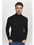 Erkek Slim Fit Tam Balıkçı Yaka Uzun Kollu Penye Sweat 1