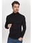 Erkek Slim Fit Tam Balıkçı Yaka Uzun Kollu Penye Sweat 2