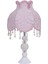 Fransız Dantel Abajur Pudra Renk Klasik Model 2