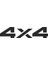 4 x 4 Off Road Araba Sticker Etiket Yapıştırma 30 cm 2 Adet 2