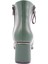 PM221-K1039 Yuvarlak Burun Kalin Topuklu Metal Fermuar Detayli Kadin Bilek Bot 4