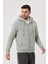 Unisex Fermuarlı Kanguru Cep 3 İplik Sweatshirt İçi Polar 1