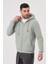 Unisex Fermuarlı Kanguru Cep 3 İplik Sweatshirt İçi Polar 2