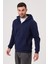 Unisex Fermuarlı Kanguru Cep 3 İplik Sweatshirt İçi Polar 2