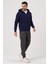 Unisex Fermuarlı Kanguru Cep 3 İplik Sweatshirt İçi Polar 5