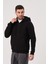 Unisex Fermuarlı Kanguru Cep 3 İplik Sweatshirt İçi Polar 2