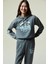 Snoopy Desenli Uzun Kollu Kapüşonlu Sweatshirt 4