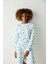 Açık Mavi Kış Konseptli Termal Pijama Takımı 3