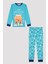 Su Yeşili Erkek Çocuk Snowtime Pijama Takımı 1