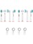 Şarjlı ve Pilli Diş Fırçası Uyumlu 8 Adet Yedek Başlık + 4 Adet Koruma Kapağı 1