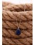 Doğal Lapis Lazuli Taşlı Damla Mini Rodyumlu Gümüş Kolye 7739 2