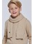 Lambswool Yün Camel Çocuk Atkı 4