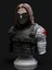 The Winter Soldier Bucky Barnes Bust - 14X10X20CM 1