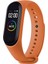 Xiaomi Mi Band 4 ve 3 Uyumlu Kordon Kayış Silikon Turuncu 1