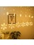 Kar Tanesi Yıldız Perde LED - Süs Işık - 220 Volt Eklenebilir - 8 Modlu Sarı Renk 1