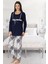 Kadın Uzun Kollu Hamile Lohusa Pijama Takımı 8082 1